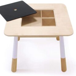 Tender Leaf Toys - Forest Table and Chairs Collections - Adorable Kids Size Art Play Game Table and Chairs - Made with Premium Materials and Craftsmanship for Children 3+ (Forest Table)