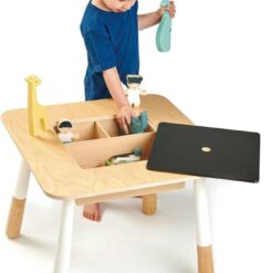 Tender Leaf Toys - Forest Table and Chairs Collections - Adorable Kids Size Art Play Game Table and Chairs - Made with Premium Materials and Craftsmanship for Children 3+ (Forest Table)
