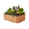 Vego Garden 25-cu ft 42-in W x 60-in L x 17-in H Terra Cotta Galvanized Metal Raised Garden Bed