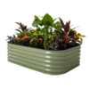 Vego Garden 42-in W x 60-in L x 17-in H Olive Green Metal Raised Garden Bed