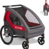 Radio Flyer Duoflex 2 in 1 Bike Trailer and Double Stroller for Toddlers, 1+ Years
