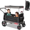 Radio Flyer Wagon for Kids, Baby Stroller, Outside Toys for Toddlers 1-3, Rolling Cart, Beach Cart with Wheels, Trav'ler Stroller Wagon with Protective Cover, for Ages 1+ Years
