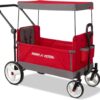 Radio Flyer Wagon for Kids, Baby Stroller, Outside Toys for Toddlers 1-3, Rolling Cart, Beach Cart with Wheels, Convertible Stroller Wagon for Kids Ages 1+ Years, Red