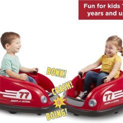 Radio Flyer 6V Battery Powered Bumper Car, Electric Ride On with Remote, Toddler Ride On Toy for Ages 1.5+ Years
