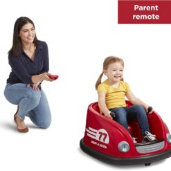 Radio Flyer 6V Battery Powered Bumper Car, Electric Ride On with Remote, Toddler Ride On Toy for Ages 1.5+ Years
