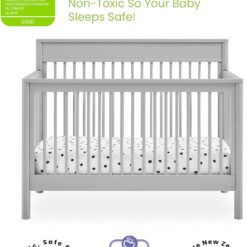 Delta Children Remy 6-in-1 Crib, Grey