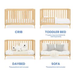 Delta Children Essex 4-in-1 Convertible Crib Greenguard Gold Certified, Natural