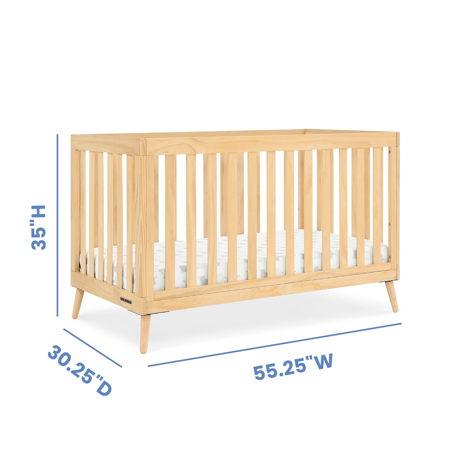 Delta Children Essex 4-in-1 Convertible Crib Greenguard Gold Certified, Natural