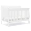 Simmons Kids Carter 6-in-1 Convertible Crib - Greenguard Gold Certified, Bianca White