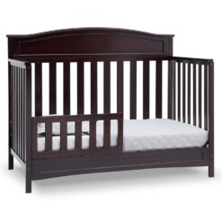 Delta Children Emery 4-in-1 Convertible Baby Crib - Greenguard Gold Certified, Dark Chocolate