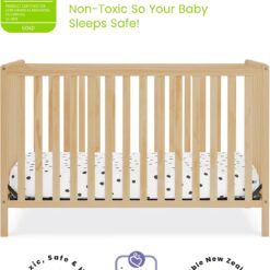 Delta Children Heartland 4-in-1 Convertible Crib, Natural