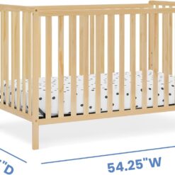 Delta Children Heartland 4-in-1 Convertible Crib, Natural
