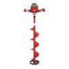 Eskimo E40 Electric Ice Fishing Auger, Full Power 40v Lithium-ion Battery, Lightweight Powerhead, Turbo Cutting System, Multi-Edge Blades, Red
