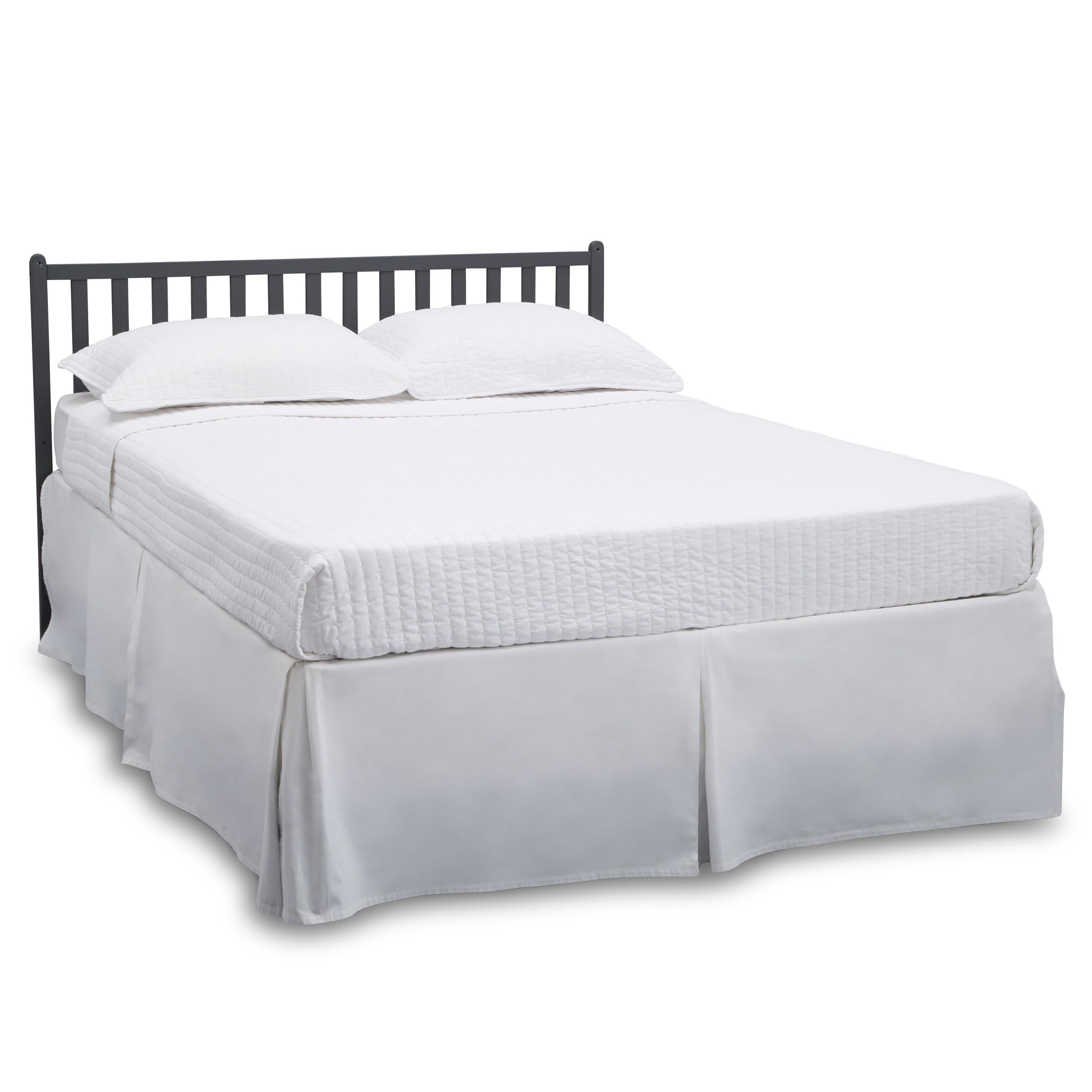 Delta Children Heartland 4-in-1 Convertible Crib - Greenguard Gold Certified, Charcoal Grey