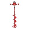 Eskimo E40 Electric Ice Fishing Auger, Full Power 40v Lithium-ion Battery, Lightweight Powerhead, Turbo Cutting System, Multi-Edge Blades, Red