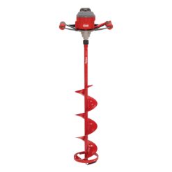 Eskimo E40 Electric Ice Fishing Auger, Full Power 40v Lithium-ion Battery, Lightweight Powerhead, Turbo Cutting System, Multi-Edge Blades, Red
