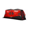 Eskimo Outbreak 850XDP, Pop-Up Portable Ice Fishing Shelter, No-Trip Door, 7-9 Person, Red/Black, 50850