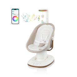 Evenflo Elara 2-in-1 Smart Motion Swing & Soothing Nest, Coastal Coffee