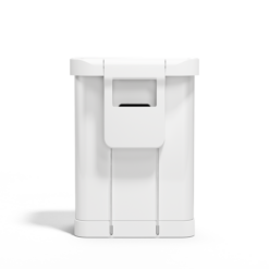 simplehuman 55L Liner Rim Rectangular Step Can, White
