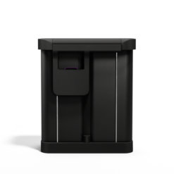 simplehuman 58 Liter, 15.3 Gallon Rectangular Hands-Free Dual Compartment Recycling Kitchen Step Trash Can, Matte Black