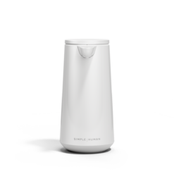 simplehuman Foam Sensor Pump, 10 oz., Automatic Soap Dispenser for Kitchen and Bathroom, Touchless Motion Sensor, Variable Dispense, Rechargeable, High Grade White Stainless Steel