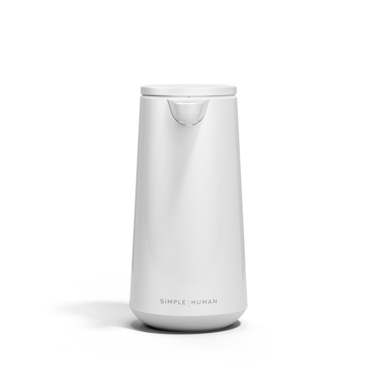 simplehuman Foam Sensor Pump, 10 oz., Automatic Soap Dispenser for Kitchen and Bathroom, Touchless Motion Sensor, Variable Dispense, Rechargeable, High Grade White Stainless Steel