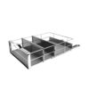 simplehuman 14 inch Pull-Out Cabinet Organizer, Heavy-Gauge Steel Frame, gray
