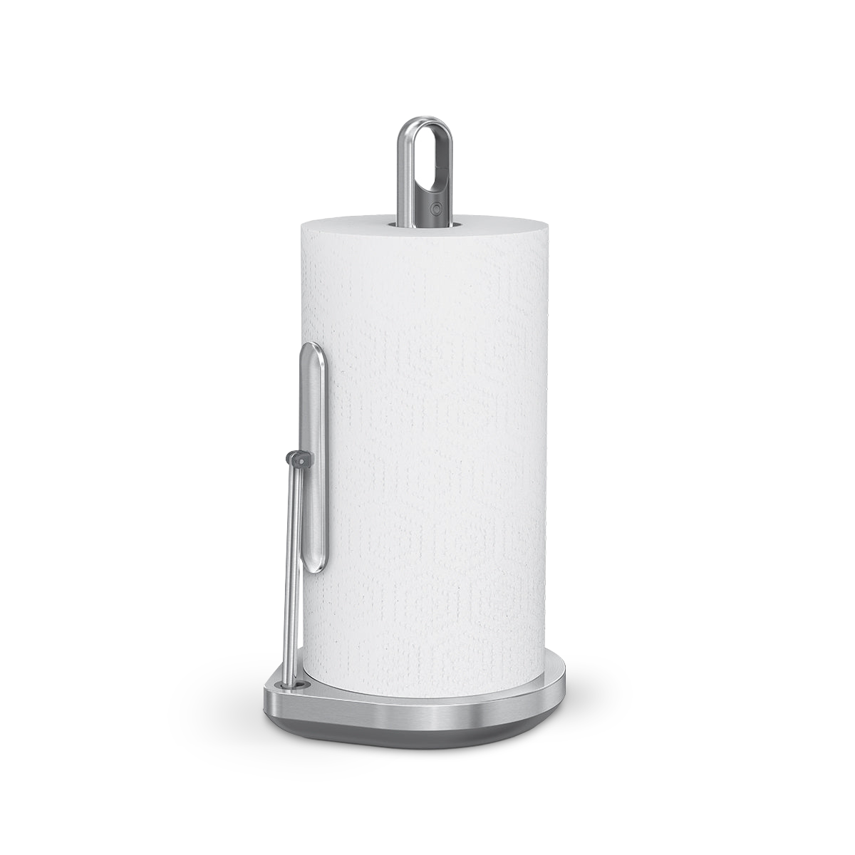 simplehuman Standing Paper Towel Holder with Spray Pump, Brushed Stainless Steel