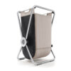 simplehuman single x-frame laundry hamper, Chrome, 65L