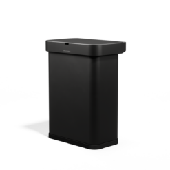 simplehuman Rectangular Sensor Can, 58L Sensor Can Voice and Motion-Activated, Matte Black