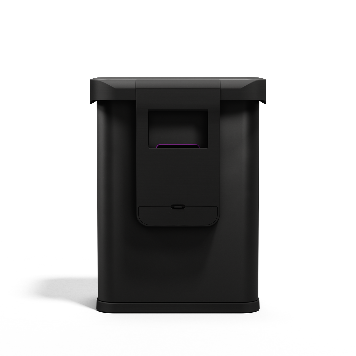 simplehuman Rectangular Sensor Can, 58L Sensor Can Voice and Motion-Activated, Matte Black