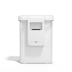 simplehuman Rectangular Sensor Can, 58L Sensor Can Voice and Motion-Activated, White