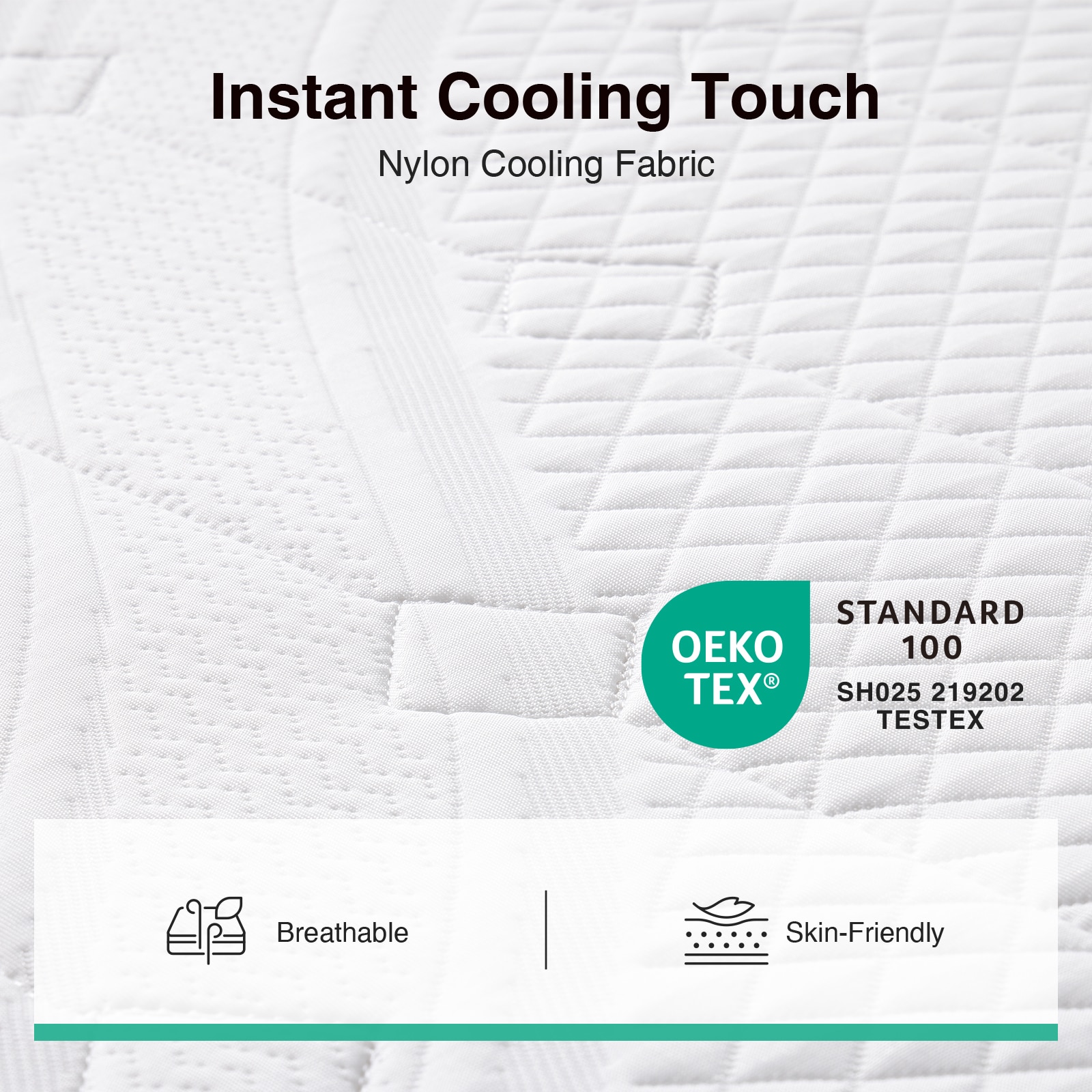 Novilla 12-in Medium King Cooling Hybrid Memory Foam/Coil Blend Mattress in a Box