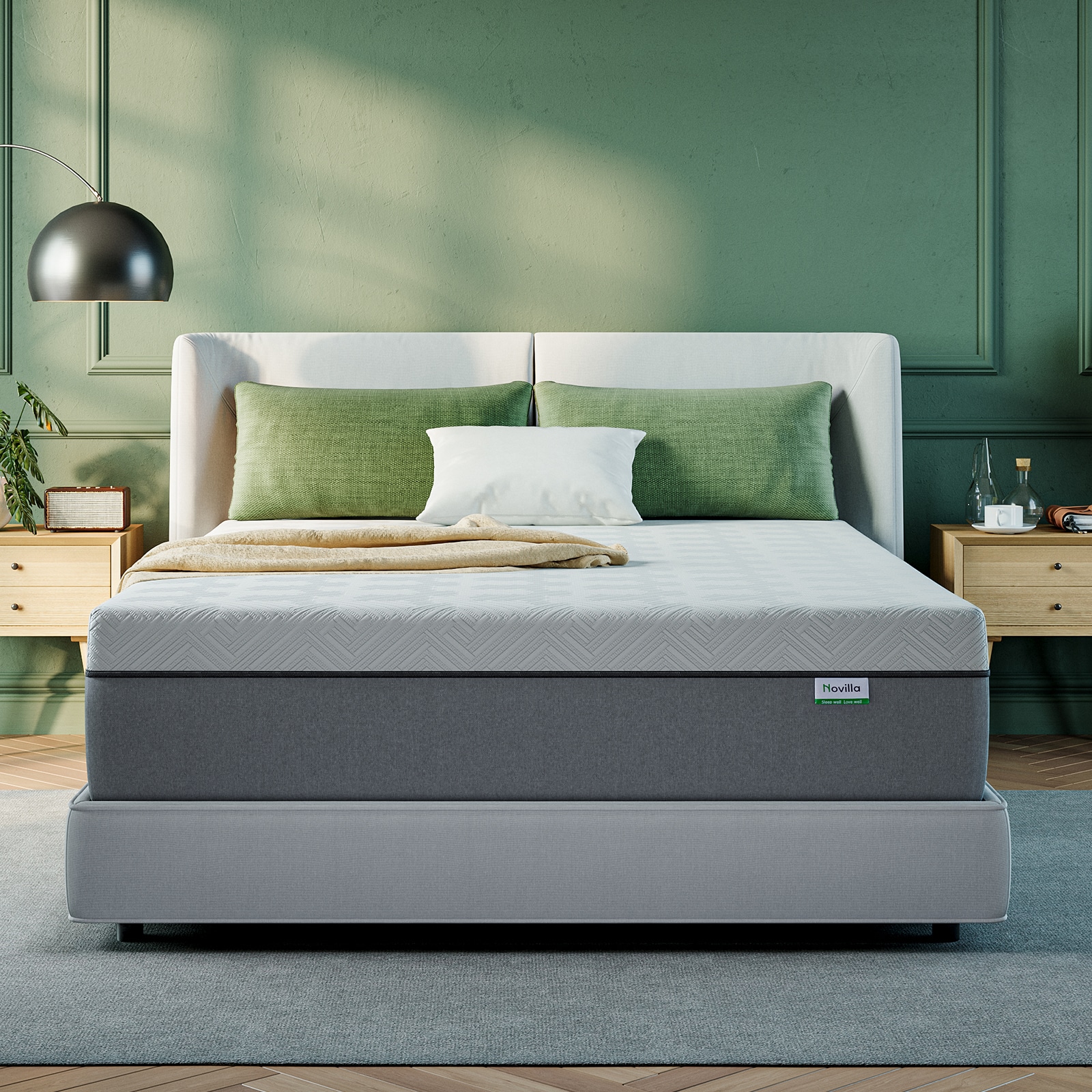 Novilla 12-in Medium Twin Cooling Memory foam Mattress in a Box