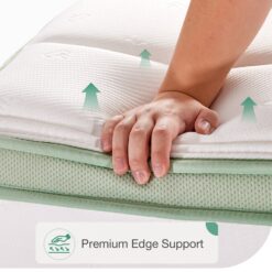 Novilla 12-in Medium King Hybrid Memory Foam/Coil Blend Mattress in a Box