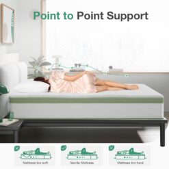 Novilla 12-in Medium Queen Hybrid Memory Foam/Coil Blend Mattress in a Box