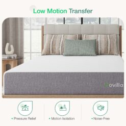 Novilla 12-in Firm Queen Memory foam Mattress in a Box