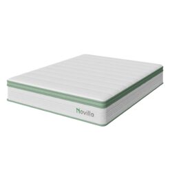 Novilla 10-in Medium Queen Hybrid Memory Foam/Coil Blend Mattress in a Box