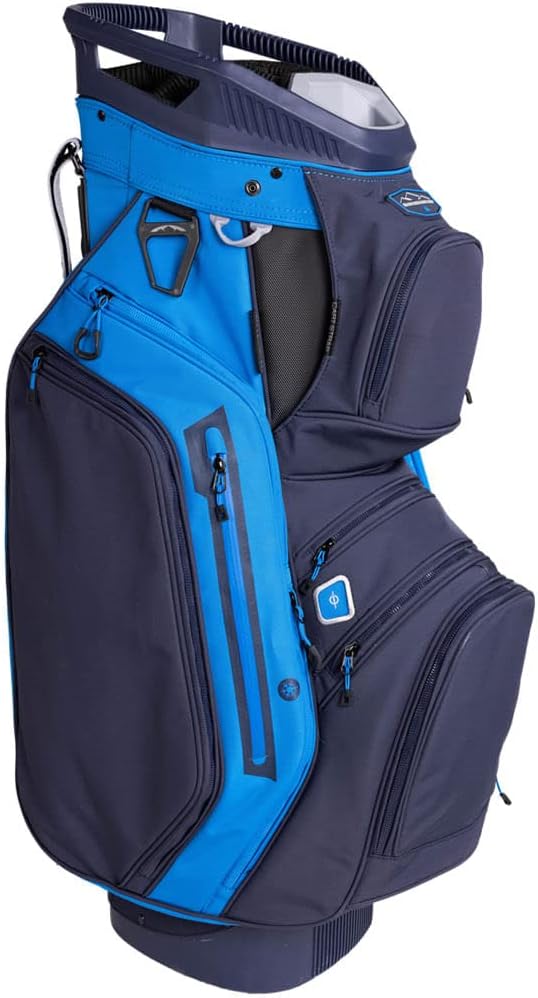 Sun Mountain 2023 Weathermax Golf Cart Bag Gray-Moss-Inferno, Cobalt-Navy