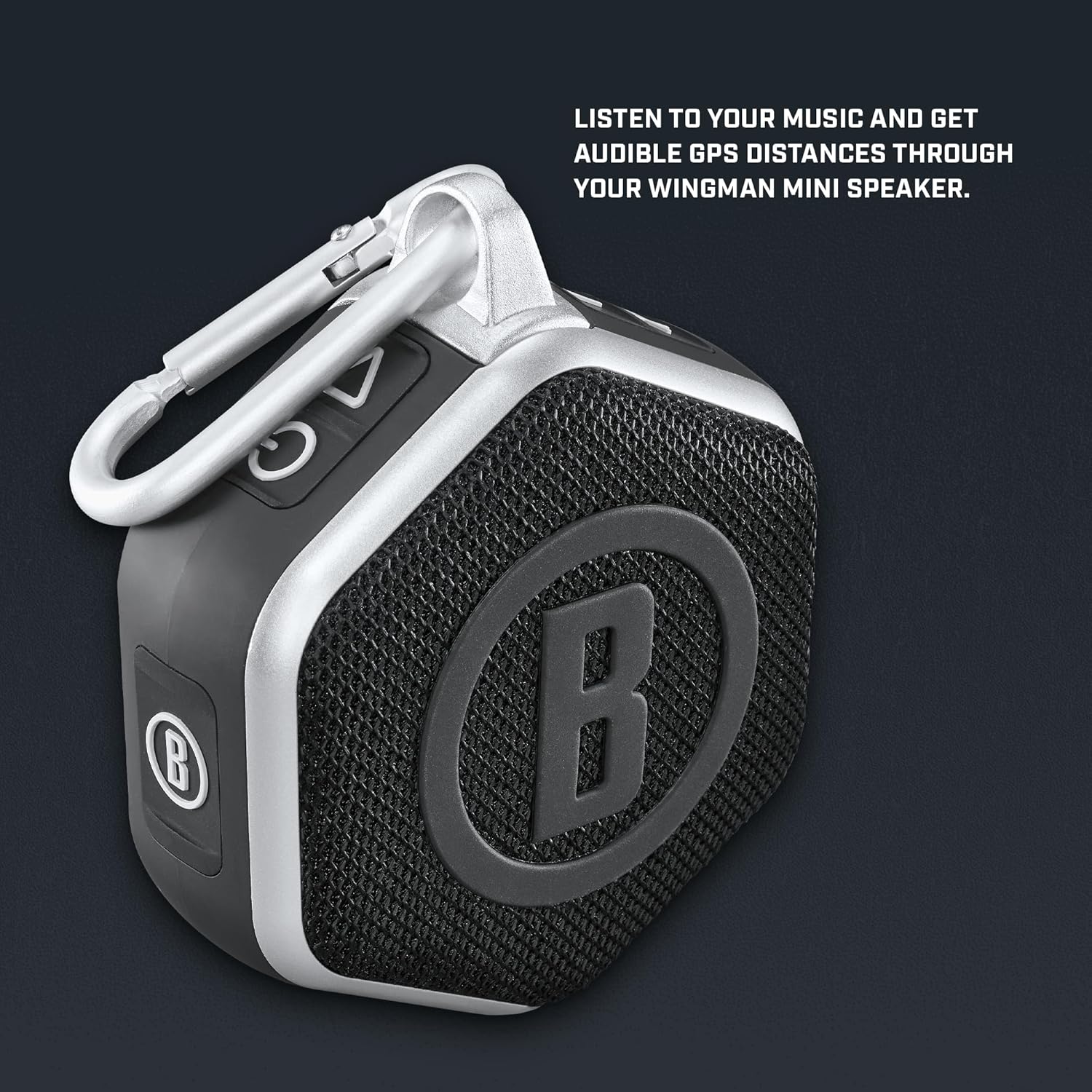 Bushnell Golf Wingman Mini Bluetooth Speaker with GPS Black