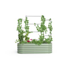 Vego Garden VWT 42-in W x 71-in H Powder Coated Steel Garden Trellis For Climbing Plants For Cucumbers For Roses For Tomatoes
