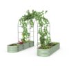 Vego Garden VAT 54-in W x 90-in H Painted Finish Steel Garden Trellis For Climbing Plants For Cucumbers For Roses For Tomatoes