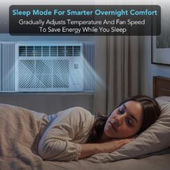 Comfort Zone Window Mounted Room Air Conditioner with Remote Control, 5,000 BTU