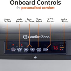 Comfort Zone Hard-Wired Ceiling Mount Garage Space Heater with Remote, 7,500 Watt, 240 Volt, CZ230ERBK
