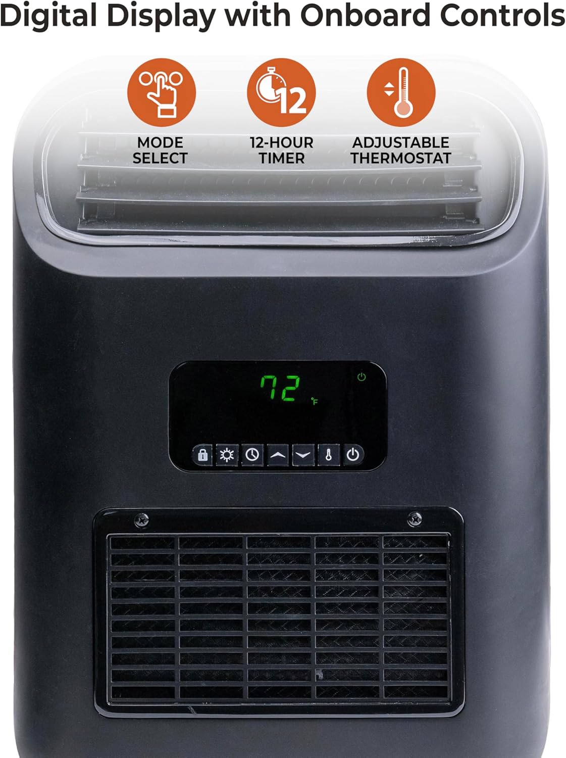 Comfort Zone 14" Wall Mount or Freestanding Space Heater, 1500W/750W