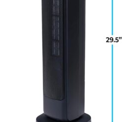 Comfort Zone 30-Inch Oscillating Tower Space Heater with Remote Control