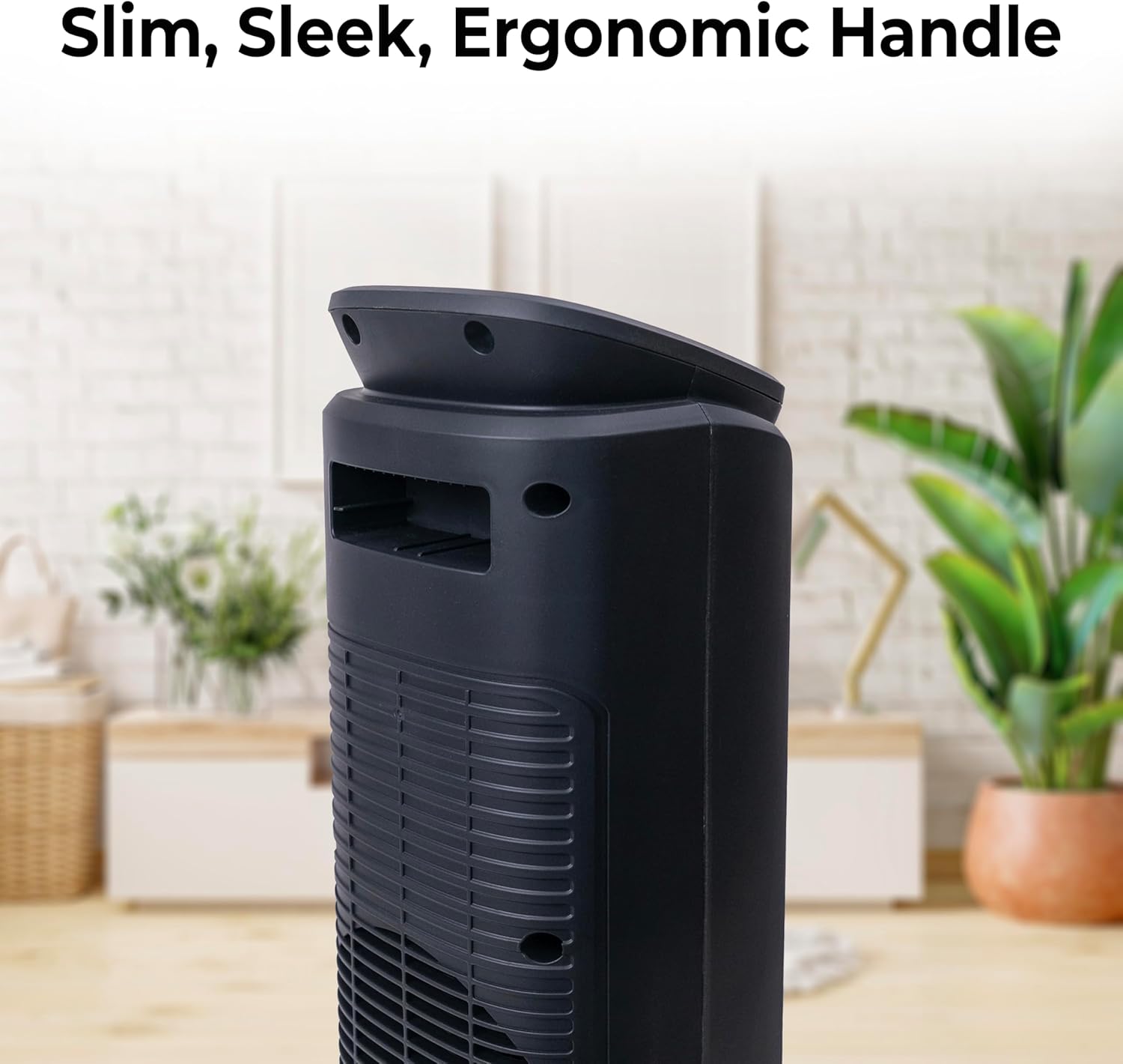 Comfort Zone 30-Inch Oscillating Tower Space Heater with Remote Control
