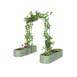 Vego Garden VAT 24-in W x 90-in H Painted Finish Steel Garden Trellis For Climbing Plants For Cucumbers For Roses For Tomatoes