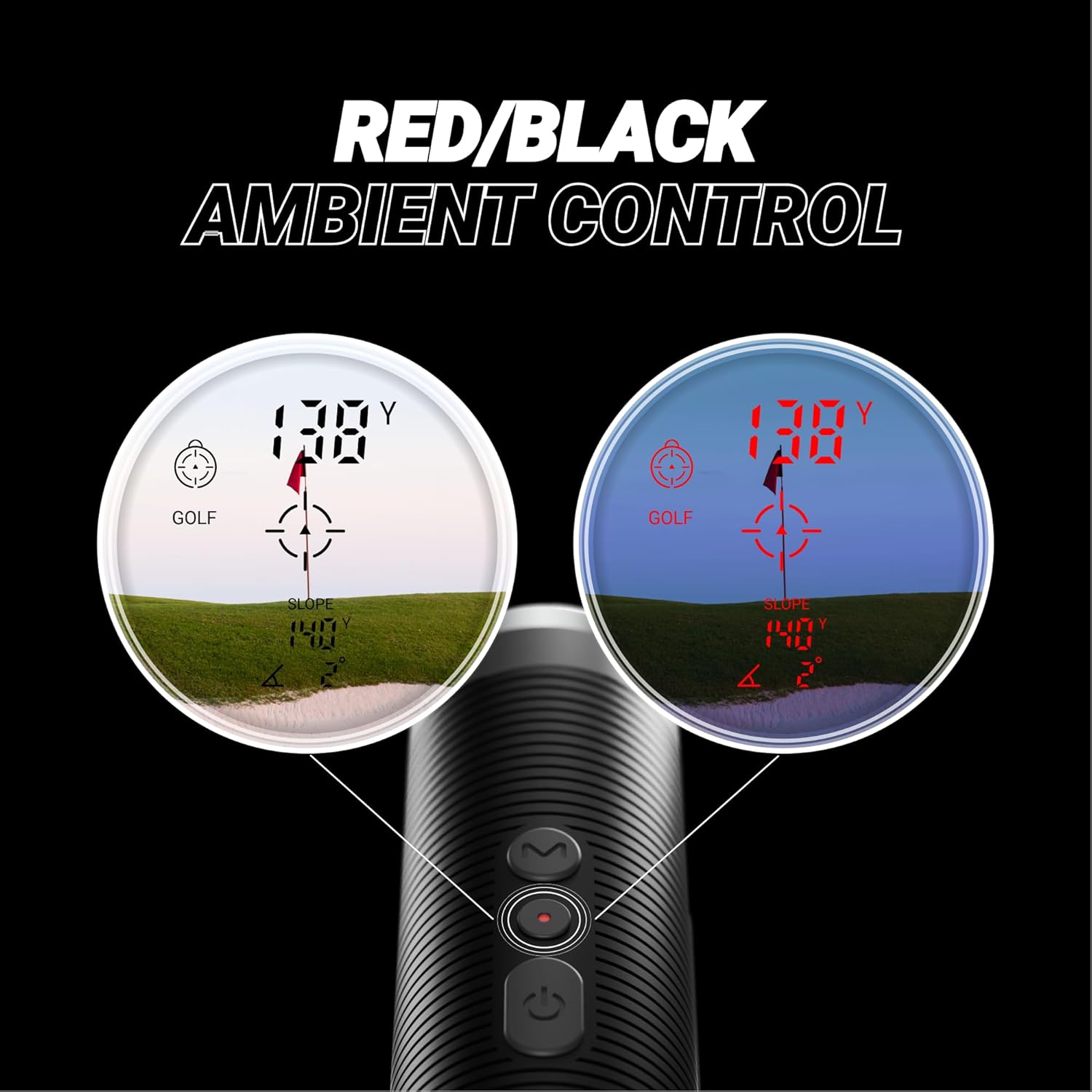 Blue Tees Golf Series 3 Max+ Golf Rangefinder with Slope Switch, 1000 Yards Range Finder, 6X Magnification Laser Rangefinder, White
