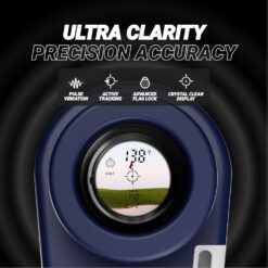 Blue Tees Golf Series 3 Max+ Golf Rangefinder with Slope Switch, 1000 Yards Range Finder, 6X Magnification Laser Rangefinder, White